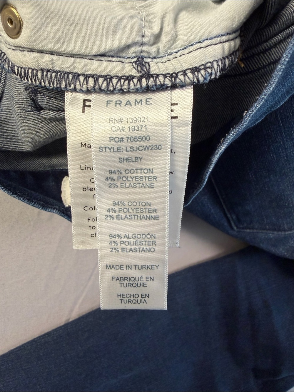 Frame Denim Women's Dark Blue High-Rise Le Skinny De Jeanne Jeans Size 26 - Picture 8 of 10